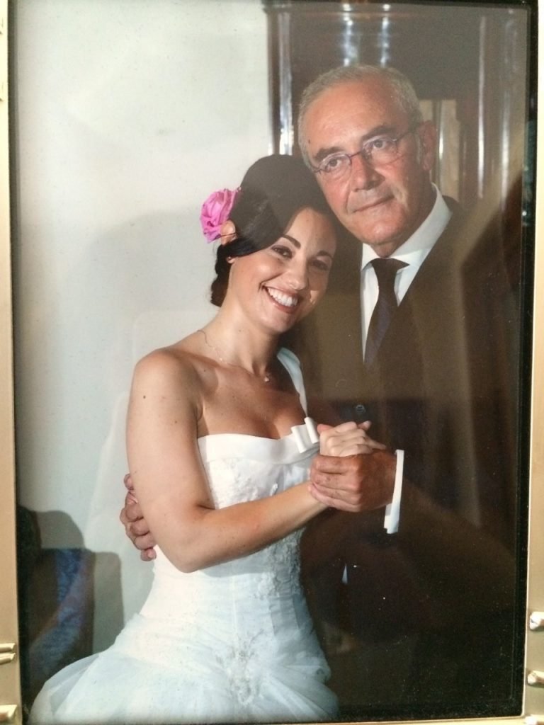 Mariacristina and her daddy Salvatore who used to bring corstata alla frutta