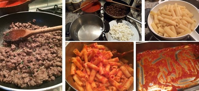 Step by step how to make pasta al forno