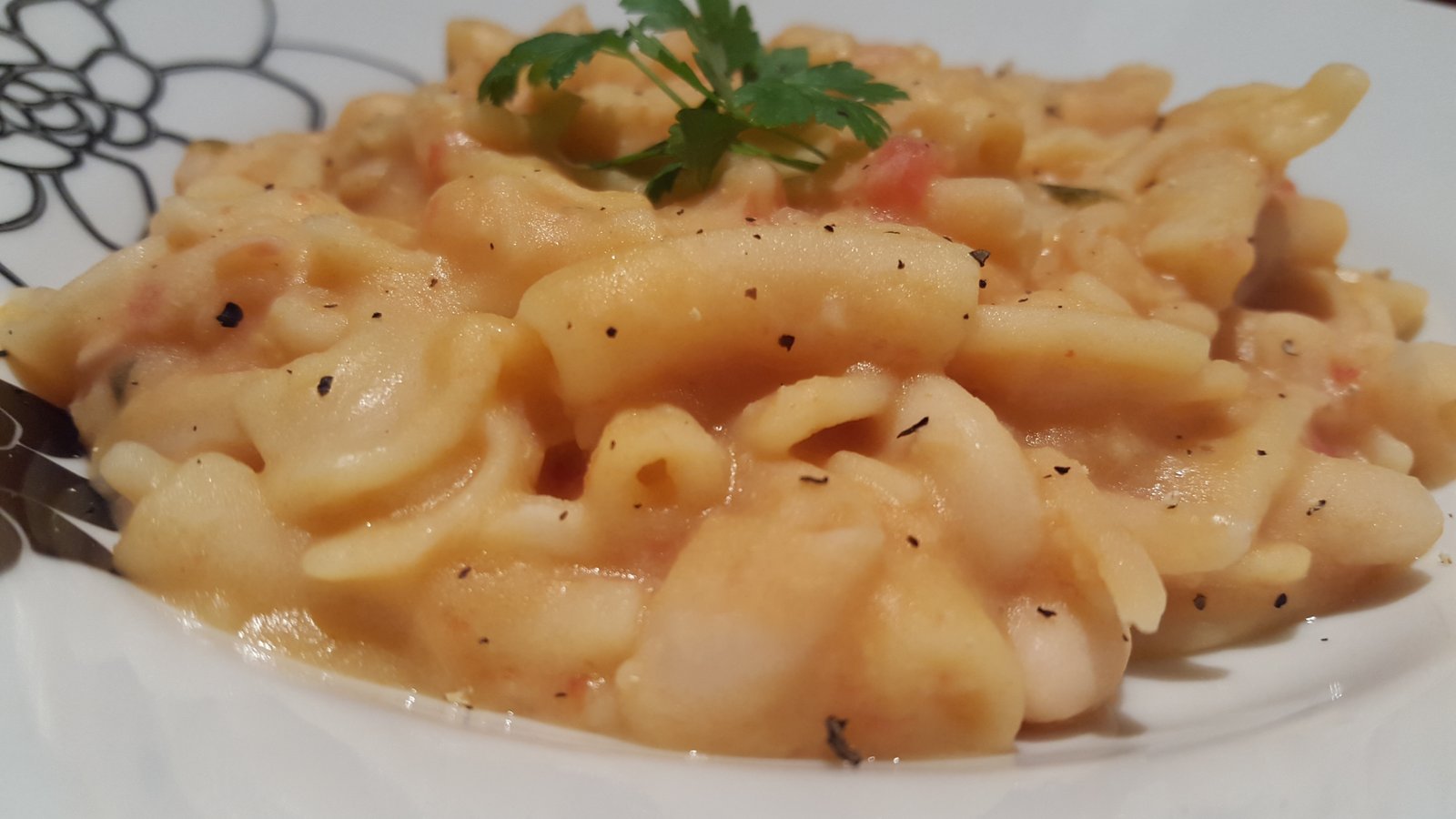 Pasta e fagioli – thick pasta and bean soup - Coochinando